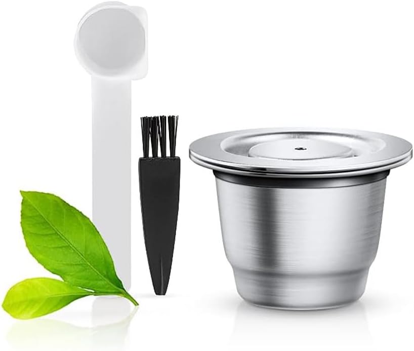 Stainless Steel Reusable Coffee Capsules Fit For N espresso Capsules OriginalLine, Metal Refillable Espresso Coffee Filter Pods Compatible For N espresso Machines Brewers