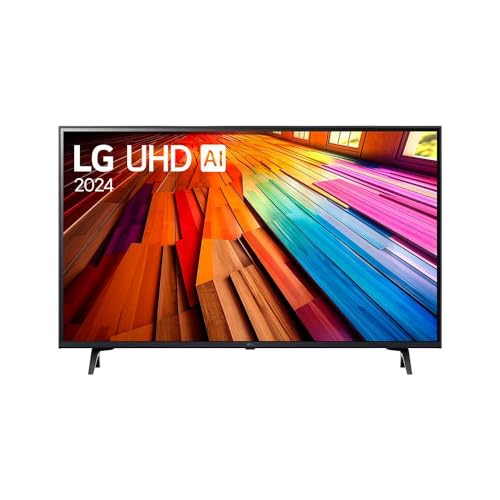 Smart TV 4K 43' LG UHD 43UT8000 Processador α5 Ger7 AI Alexa/Chromecast integrado Otimizador de Jogos webOS 24 compatível com Controle Smart Magic