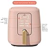 6 Qt Air Fryer With Turbocrisp Technology And Touch-Activated Display, Rose By Drew Barrymore, Adjustable Temperature Ranges