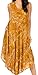 Sakkas 16801 - Laeila Tie Dye Washed Tall Long Sleeveless Tank Top Caftan Dress/Cover up - Olive - OS