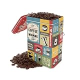 Nostalgic-Art Retro Kaffeedose, 1,3 l, Coffee Collage – Geschenk-Idee für Kaffee-Fans, Blech-Dose mit Aromadeckel, Vintage Design, Kaffee-Deko