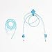 BUTEFO DIY Spiral Wire Cable Protectors/Cable Wrap/Wire Organizer/Cord Manager for Most of Charging Data Cable (Blue+Sky Blue+Transparent)