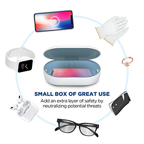 Cahot caixa de higienizador de luz UV, desinfetante portátil para celular com difusor de aroma, carr