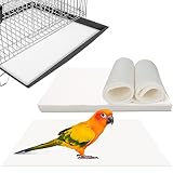 Bird Cage Liners 17×12 Inches, Color You Bird Cage Paper Liners Non-Woven Parakeet Cage Liners 100 S