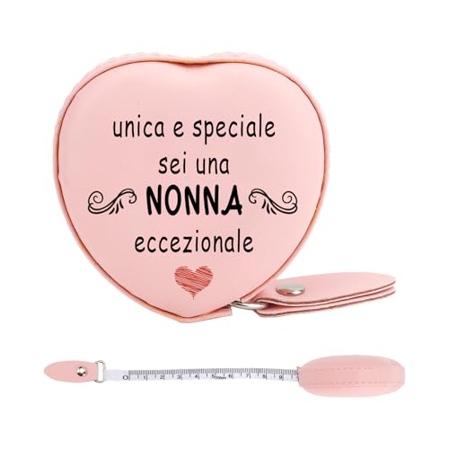 Kiopdse Regalo Nonna Compleanno Natale Regali Nonna Donna Idee Regali per Nonni Personalizzato Festa Dei Nonni Anziani Originali Pasqua Pensionamento Festa della Mamma Metro a Nastro Metro Sarta