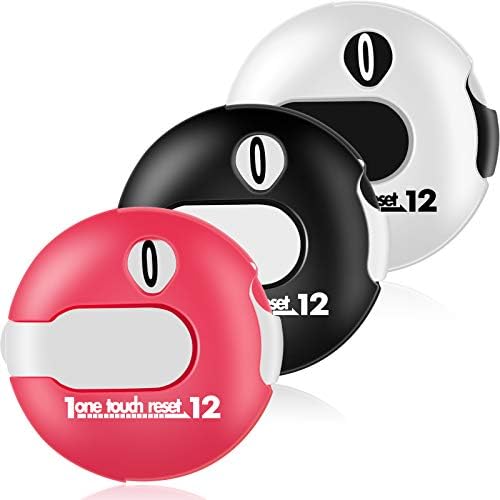 Frienda 3 Pieces Mini Golf Stroke Counter Scoring Keeper up to 12 Shot Score for Outdoor Sport Golf Attachment Accessories, 30 mm