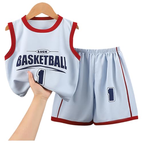 Newborn Baby Infant Toddler Boys 2 Piece Basketball Performance Tank Top and Mesh Shorts Set