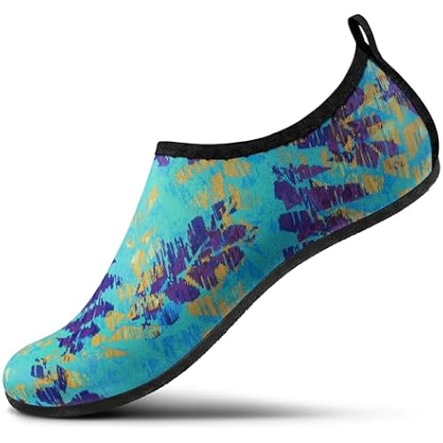 SEEKWAY Water Shoes Women Men Adult Quick-Dry Aqua Socks Barefoot Non Slip for Beach Swim River Pool Lake surf Black SK002(U)