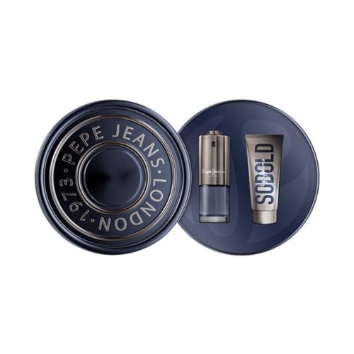 Pepe Jeans SoBold For Him Estuche Regalo Perfumes Hombre Pack de 2 Piezas Eau de Parfum 100ml y Shower Gel 100ml Set Fragancia Amaderada y Aromática