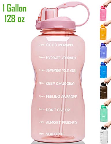 Venture Pal Large 1 Gallon/128 OZ (When Full) Motivational BPA Free Leakproof Water
