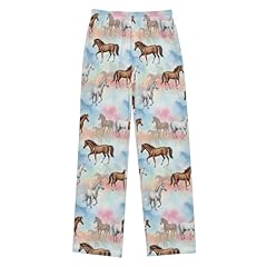 Horses Running on Colorful