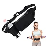 Riñonera para botella de agua, riñonera con soporte para botella de agua, bolsa de cintura con correa ajustable, cinturón de hidratación impermeable para senderismo, correr, caminar, trotar, camping
