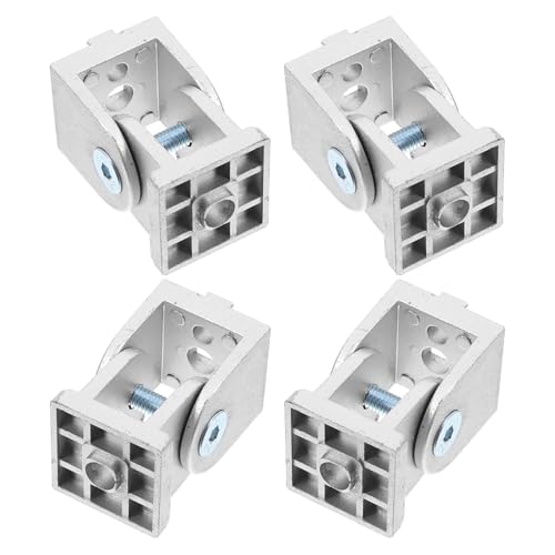 FELTECHELECTR 4pcs Zinc Alloy Flexible Pivot Joint Connector for Aluminum Extrusion Profiles Rotatable Hardware for Easy Installation and Reliable Performance