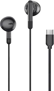 MAS CARNEY USB C Headphones Wired TH8,in Ear Type C Earphones with Mic,USBC Earbuds Compatible with Samsung Galaxy S25 S24 A55 A53,Apple iPhone 15 16 17 iPad, Xiaomi,Google Pixel,Huawei Honor,Oppo