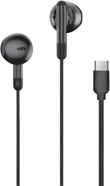 MAS CARNEY USB C Headphones Wired TH8,in Ear Type C Earphones with Mic,USBC Earbuds Compatible with Samsung Galaxy S25 S24 A55 A53,Apple iPhone 15 16 17 iPad, Xiaomi,Google Pixel,Huawei Honor,Oppo