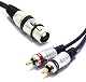 XLR-Kabel Vitalco XLR Buchse auf 2x Cinch Stereo Kabel 3m