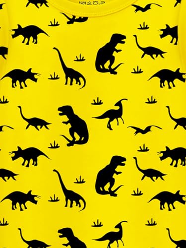 Image of Trampoline Boys Pack of 2 T-Shirt and Shorts Set - Dinosaur & Tiger Print