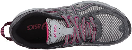Asics Women's Womens Gel-Venture 6 Athletic Shoe, Carbon/Black/Pink Peacock, 8 Medium Us #TOP4