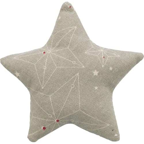 TRIXIE Weihnachtsspielkissen Stern mit Katzenminze, Baumwolle, Beige