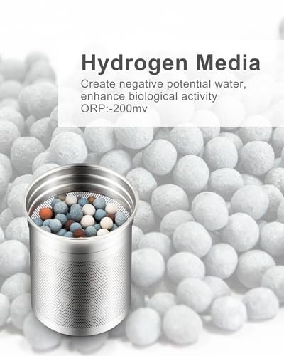 Filterelated Cartucho de filtro de substituição especial de garrafa de água alcalina portátil de aço