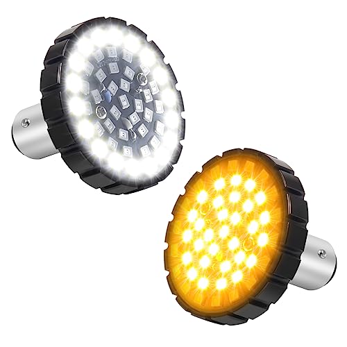 Pbymt 2" Bullet 1157 Turn Signal Light Smd Led Front Bulbs Compatible For Harley Davidson Sportster Dyna Softail Touring Electra Street Glide Road Glide Road King 1997-2023 #TOP11