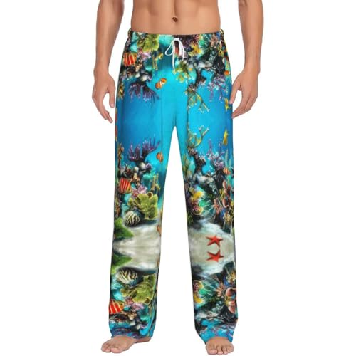 Pantalon de pyjama poissons tropicaux homme du S au 5XL