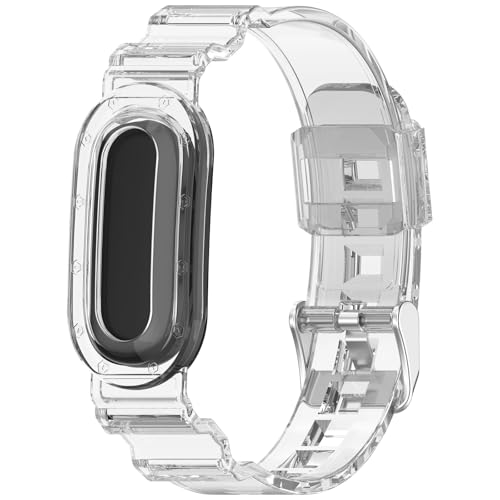 [Miimall] [2����] �Ή� Google Fitbit Air �o���h �P�[�X��̌^ �N���A TPU�f�� �\�t�g �ϏՌ� �I�V���� �S�ʕی� �X�|�[�c�����X�g���b�v �ی�J�o�[ ���킢�� ���ɗD�����i�N���A+�O���[���j