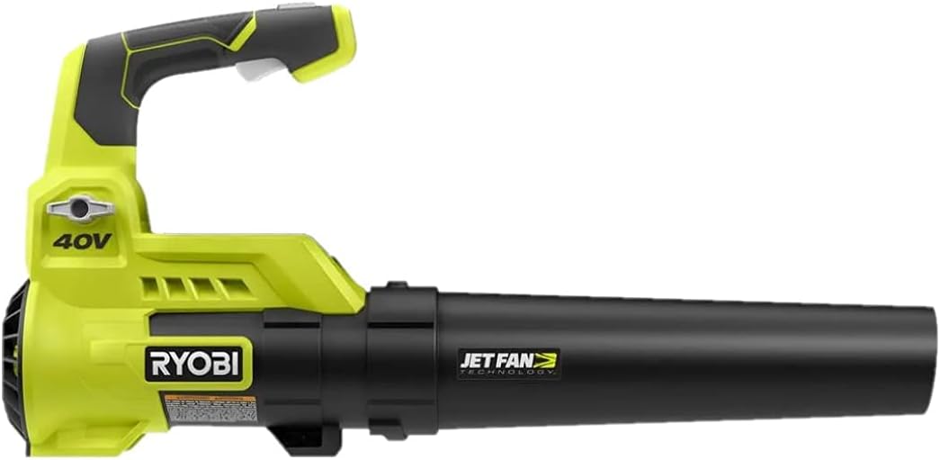 Factory Reconditioned 40-Volt Cordless Variable-Speed Jet Fan Leaf Blower, RY40408 (Bare Tool) (Renewed)