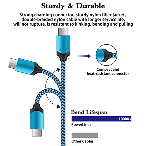 Orsunday [2Packs 6Ft Usb Type C Cable Fast Charging Cord Phone Charger For Lg Stylo 4 5 6, Lg G5 G6 G7 G8 G8X V20 V30 V40 V50 Thinq, Lg Velvet 5G, Wing 5G, Lg K51 K52 K61 K62 K71 K92 #TOP1