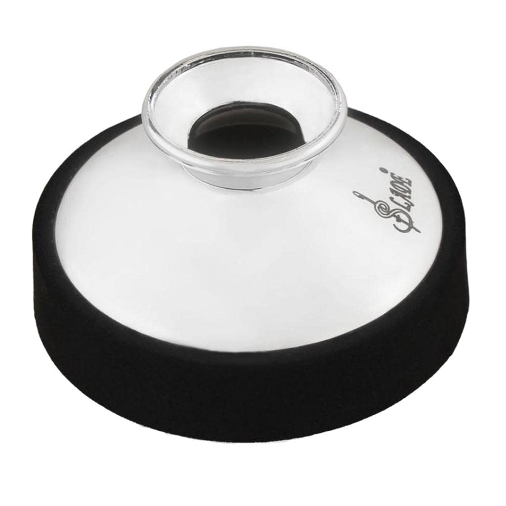 BNF® Lade Alto Saxphone Mute Silencer Quieter For Woodwind Instrument Sax Silver-image-10
