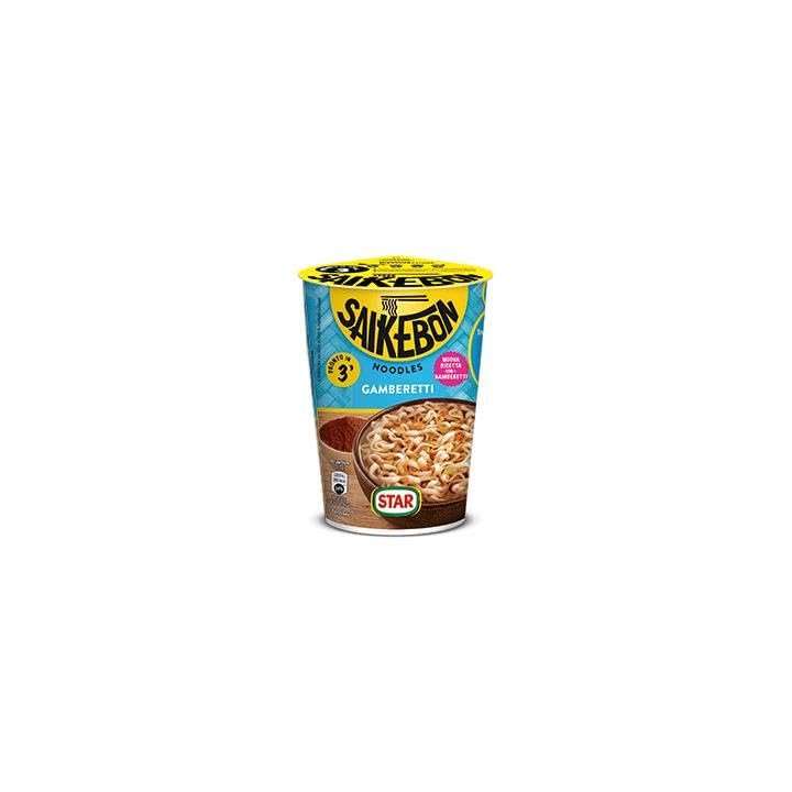 Noodles Gamberetti Pronti in 3 Min Sai Ke Bon, Pack 8 pezzi da 60 Gr