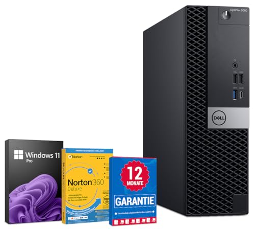 Dell OptiPlex 5050 PC Computer Intel Core i5-6500@ bis zu 3,6 GHz 8 GB 256 GB SSD mit Windows 11 Pro & GRATIS Bluetooth, WLAN & Antiviren-Software inkl. 12 Monate Garantie (Generalüberholt)