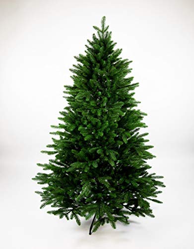 Nordmanntanne 210cm LS künstlicher Weihnachtsbaum Tannenbaum Kunststanne Kunststoff Spritzguss-Verfahren 100% PE mit Metallständer Nordmann Seidenblumen Roß