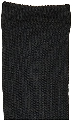 Fruit Of The Loom Boy's Little 6 Pair Pack Cushion Socks, Black Assort Half Black, 9-2.5 #TOP2