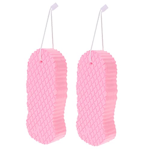 HONMEET 2 Esponjas De Baño Para Bebé Esponja Bebe Natural Jabonosa Ducha y Limpieza
