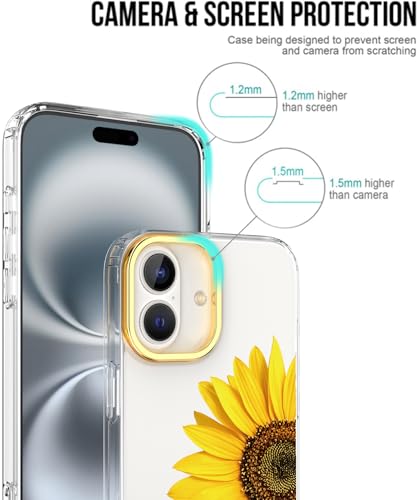 Coque iPhone 16 antichoc fleurie pour éviter les bris d'écran - 5