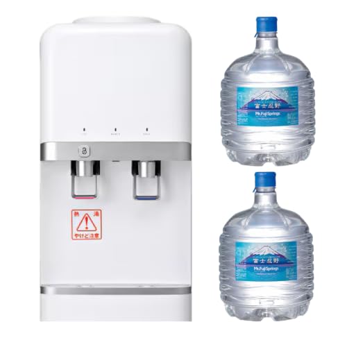 [12ヶ月定期便]富士忍野 Mt.Fuji Springs 12L×2本 12ヶ月コース(ウォーターサーバーレンタル無料)[SHC-M9000SW(卓上型)]※沖縄県、離島不可