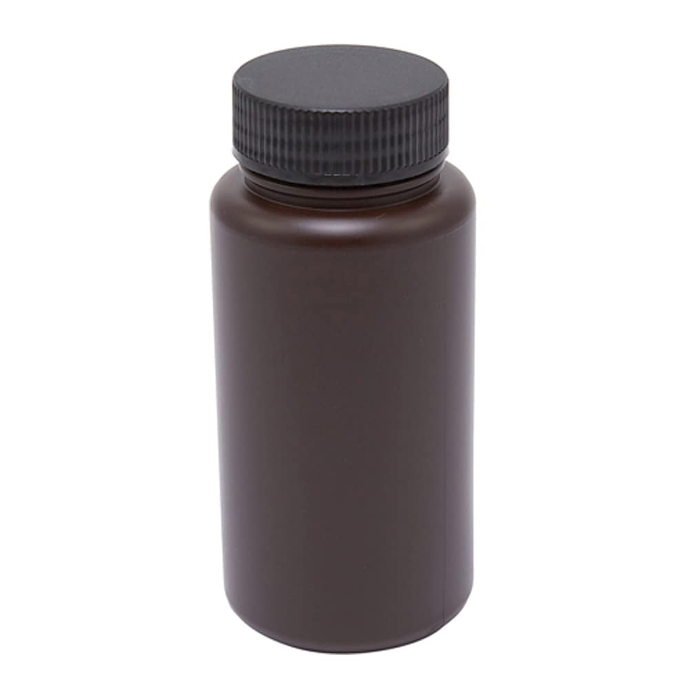 Dynalon 3018251000 Plastic Amber Wide Mouth Lab Sample Bottle, 1000 ml
