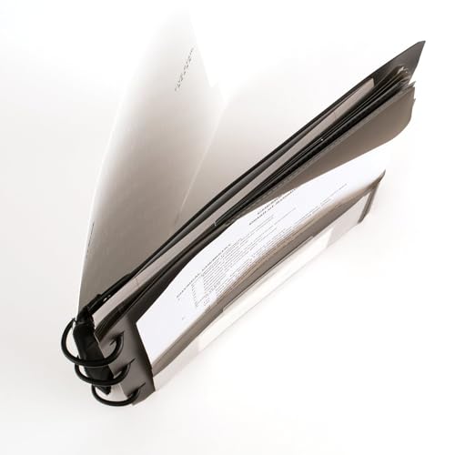 Five Star Flex Carnet rechargeable + application d'étude, papier ligné pour université, anneaux TechLock de 3,8 cm, poches, onglets et intercalaires, capacité de 300 feuilles, blanc (29324AE2) – vue 4