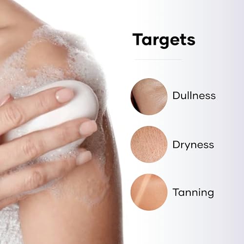 Image of Cureskin Radiance Body Soap | For Pigmentation & Sun Damage with Alpha Arbutin, Kojic Acid and Ucuba Butter | Soap Tan Removal, 75 g (Pack of 5)