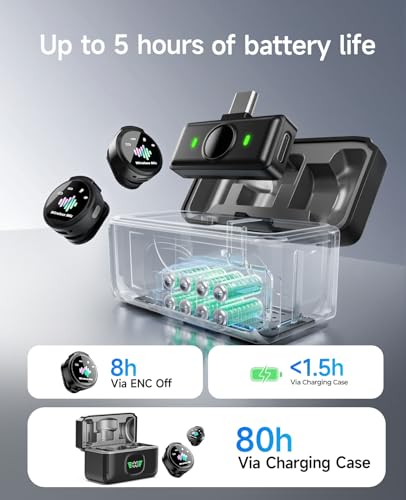 Image of Wireless Lavalier Microphone for iPhone: ๐๐H with Charging Case