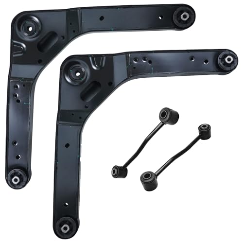 Image of Detroit Axle - Rear Control Arms Sway Bars for Jeep 1999-2004 Grand Cherokee 2 Upper Control Arms 2 Sway Bar Links 2000 2001 2002 2003 Replacement