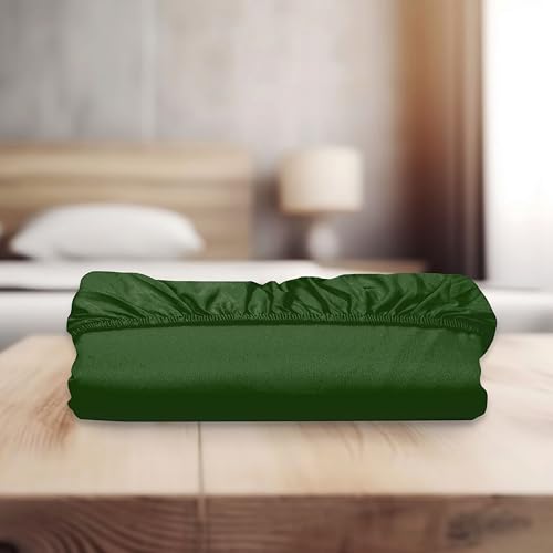 Drap-housse microfibre de qualité hôtelière 1500 vert chasseur