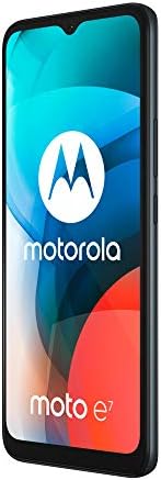 Moto E7 6.5 Inch Max Vision HD+, 48MP dual camera system, 4000 mAH battery, Dual SIM, 2/32GB, Android 10, Mineral Grey