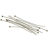 Accessoires tiges Clous à têtes Rondes 40 mm pour création Bijoux (100 pièces) Bronze...