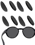 EZReplace Naselli di ricambio per occhiali da sole Oakley Clifden OO9440/Forager OO9421/Plazma OO9019/Plazma Asian Fit OO9019A, 4 paia (nero)