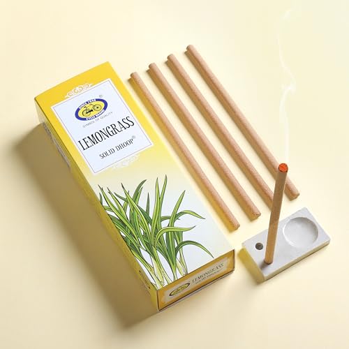 Image of Cycle Lemongrass Bambooless Solid Dhoop - Energizing Fragrance, Long-Lasting, Natural Ingredients (50 Sticks + Holder)