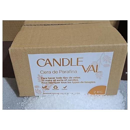 CANDLEVAL 2KG Cera de PARAFINA PREMIUM Fusion 56/58 ideal para fabricar velas en moldes y frascos