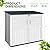 Greesum Outdoor Horizontal Storage Box, 34 Cu Ft Storage Shed,Weather-Resistant Storage Cabinet, Lockable and Waterproof, Sutiable for Trash Can, Garden Tools, Pool Supplies, Beige