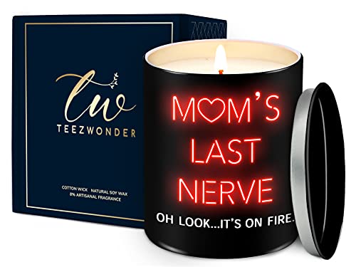 Gifts For Mom From Daughter Son, Mother Birthday, Pregnant, New Mom Gift For Women After Birth, Birthday Gifts For Mom, Mom Last Nerve Candle Gift Ideas, Vanilla Lavender Scented Candle 10Oz #TOP1
